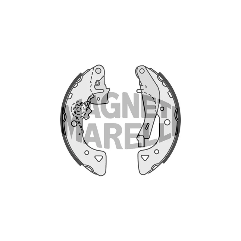 Jeu de 4 plaquettes de frein avant MAGNETI MARELLI 360219192193