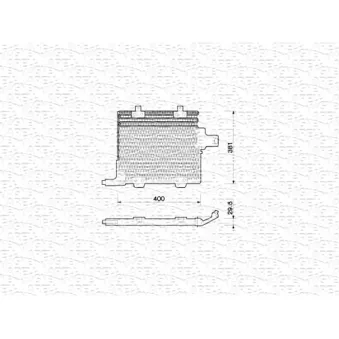 Condenseur, climatisation MAGNETI MARELLI 350203211000