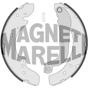 Jeu de 4 plaquettes de frein avant MAGNETI MARELLI 360219192245