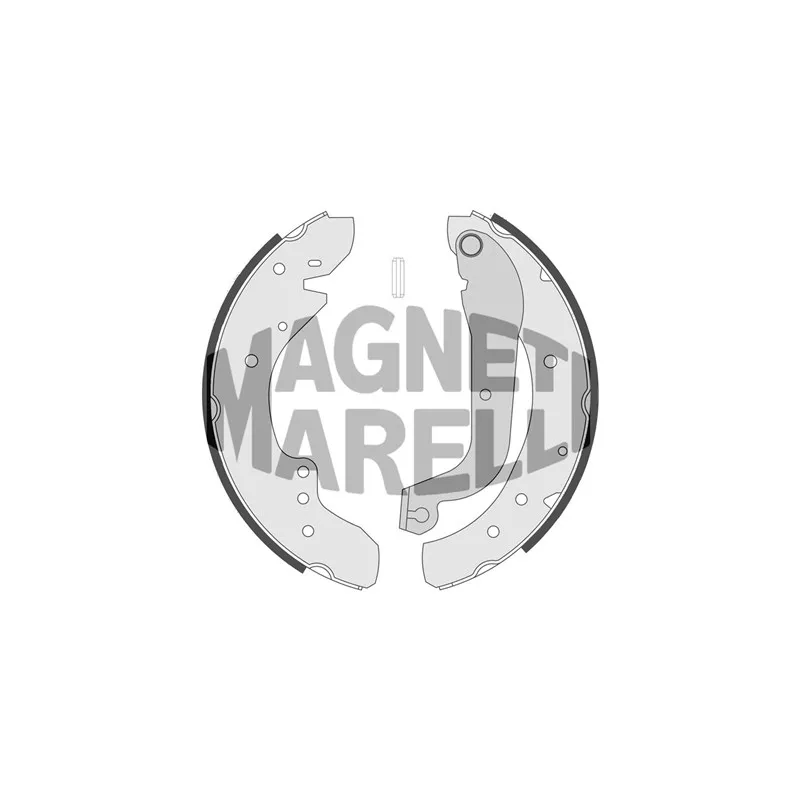 Jeu de 4 plaquettes de frein avant MAGNETI MARELLI 360219192245