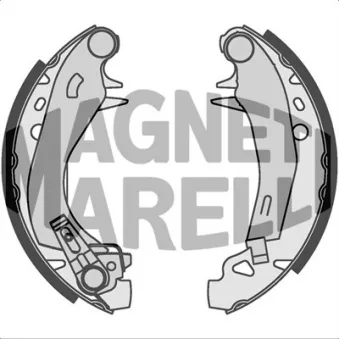 Jeu de 4 plaquettes de frein avant MAGNETI MARELLI 360219192192