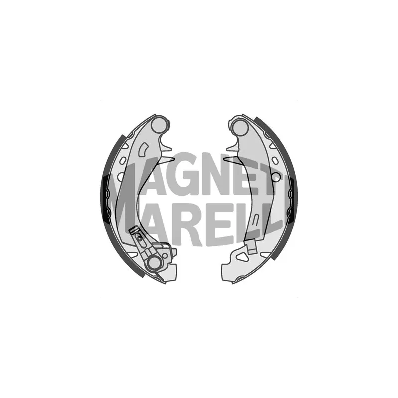 Jeu de 4 plaquettes de frein avant MAGNETI MARELLI 360219192192