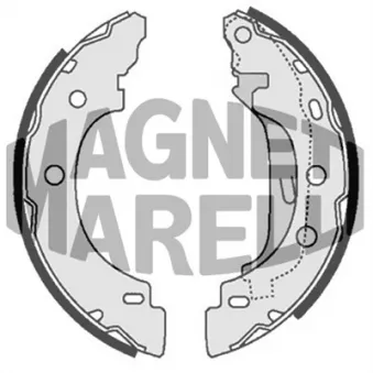 Jeu de 4 plaquettes de frein avant MAGNETI MARELLI 360219192198