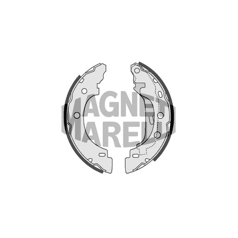 Jeu de 4 plaquettes de frein avant MAGNETI MARELLI 360219192198