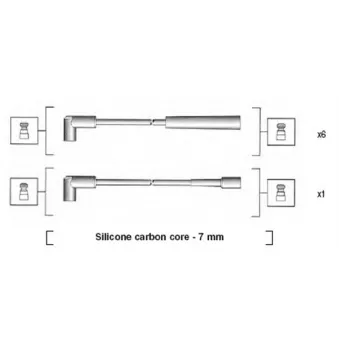 Kit de câbles d'allumage MAGNETI MARELLI 941425010939