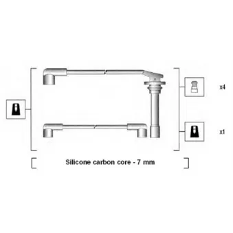 Kit de câbles d'allumage MAGNETI MARELLI 941295010851