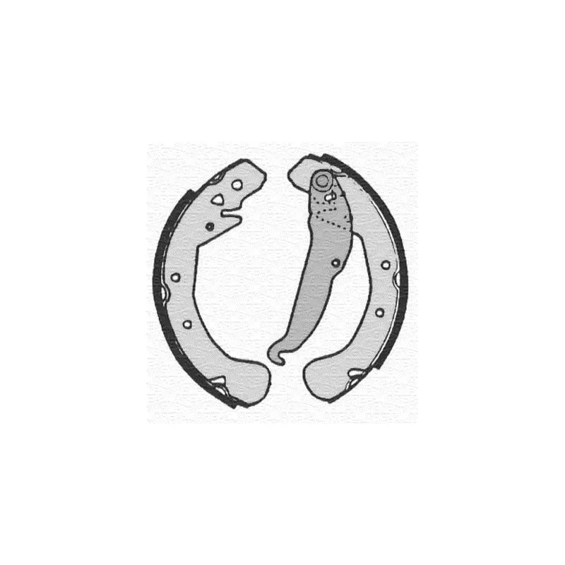 Jeu de 4 plaquettes de frein avant MAGNETI MARELLI 360219192187