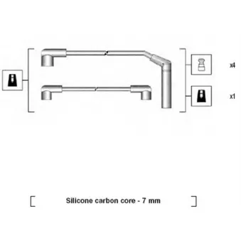 Kit de câbles d'allumage MAGNETI MARELLI 941285040867