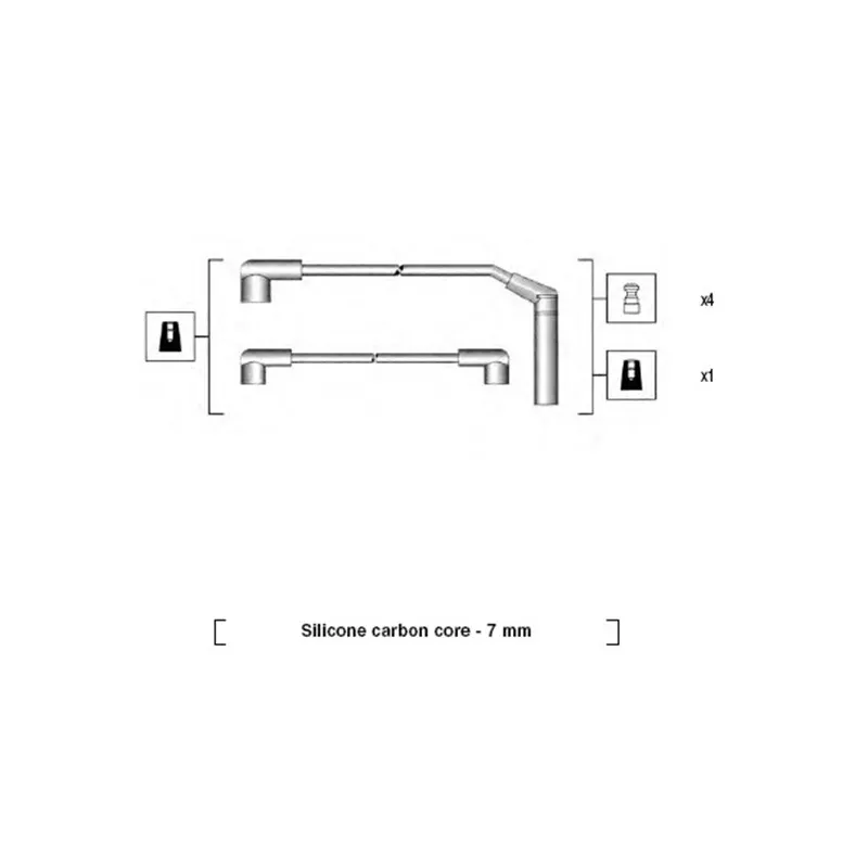 Kit de câbles d'allumage MAGNETI MARELLI 941285040867