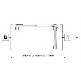 Kit de câbles d'allumage MAGNETI MARELLI 941295130884