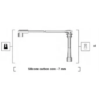 Kit de câbles d'allumage MAGNETI MARELLI 941295110882