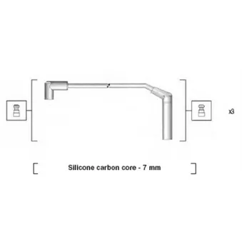 Kit de câbles d'allumage MAGNETI MARELLI 941365090932