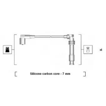 Kit de câbles d'allumage MAGNETI MARELLI 941365110934