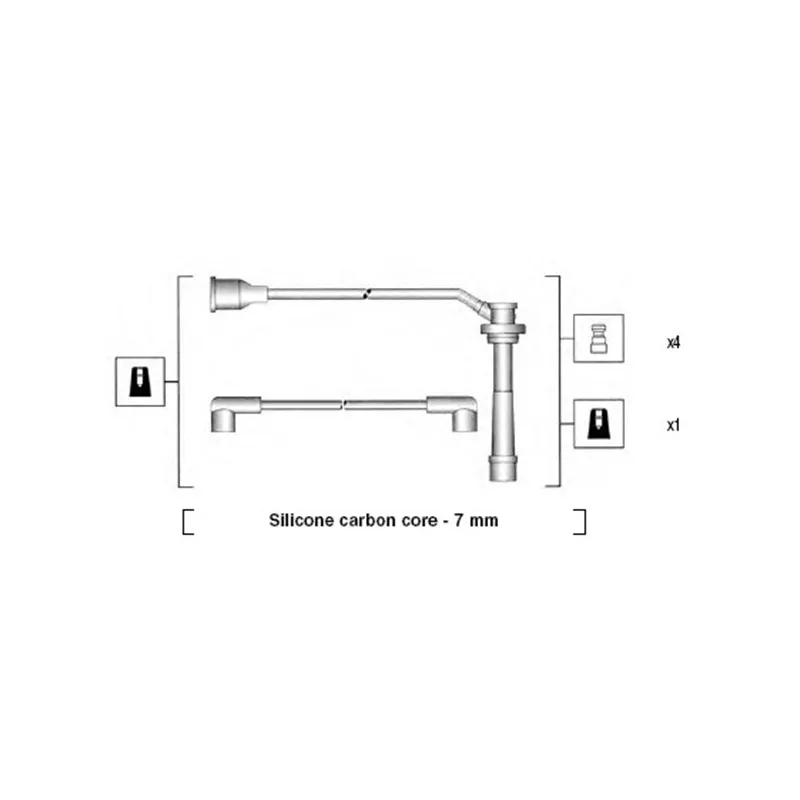 Kit de câbles d'allumage MAGNETI MARELLI 941285090845