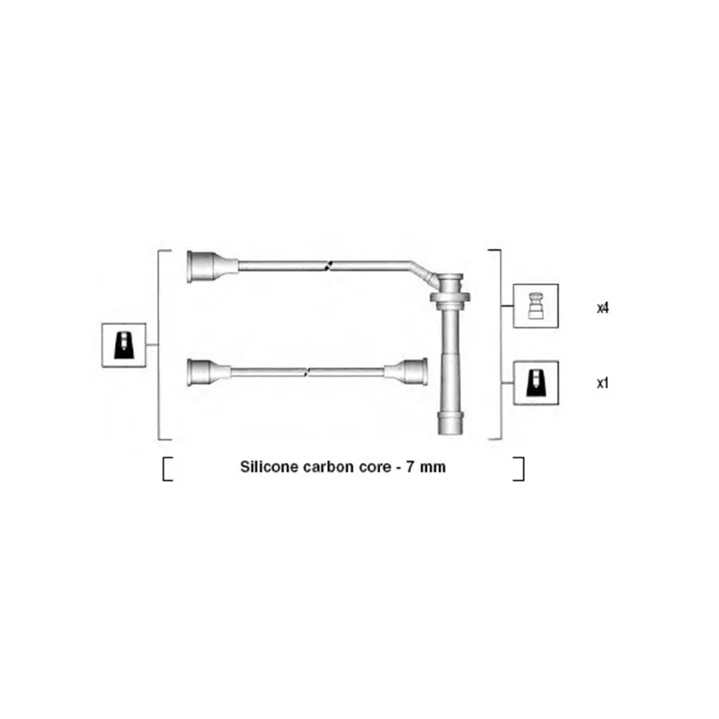 Kit de câbles d'allumage MAGNETI MARELLI 941285080844