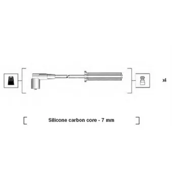 Kit de câbles d'allumage MAGNETI MARELLI 941365100933