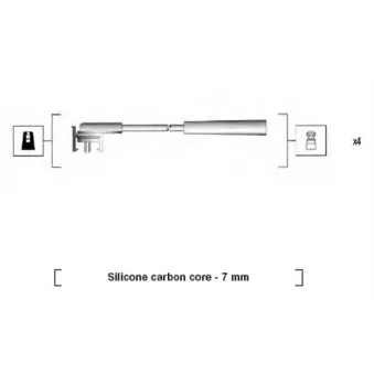 Kit de câbles d'allumage MAGNETI MARELLI 941325060899