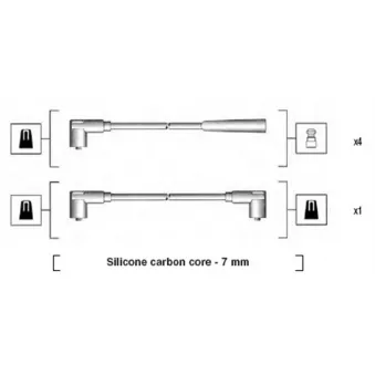 Kit de câbles d'allumage MAGNETI MARELLI 941275010837