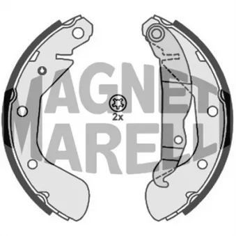 Jeu de 4 plaquettes de frein avant MAGNETI MARELLI 360219192214