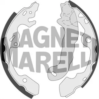 Jeu de 4 plaquettes de frein avant MAGNETI MARELLI 360219192190