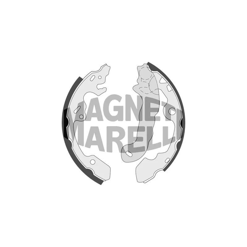 Jeu de 4 plaquettes de frein avant MAGNETI MARELLI 360219192190