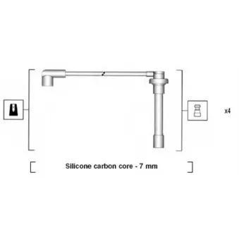 Kit de câbles d'allumage MAGNETI MARELLI 941315030890