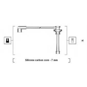 Kit de câbles d'allumage MAGNETI MARELLI 941285030866