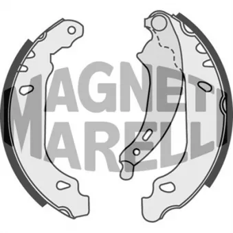 Jeu de 4 plaquettes de frein avant MAGNETI MARELLI 360219192191