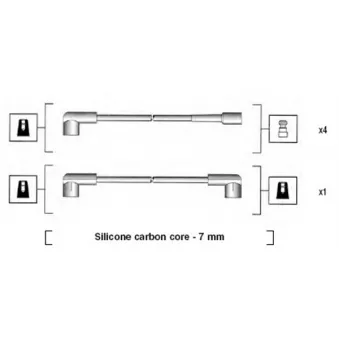 Kit de câbles d'allumage MAGNETI MARELLI 941245020809