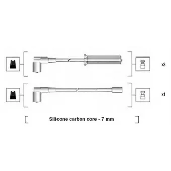 Kit de câbles d'allumage MAGNETI MARELLI 941365030926