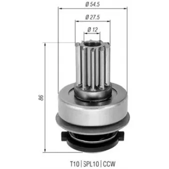 Pignon, démarreur MAGNETI MARELLI AMB0274