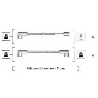 Kit de câbles d'allumage MAGNETI MARELLI 941245010808