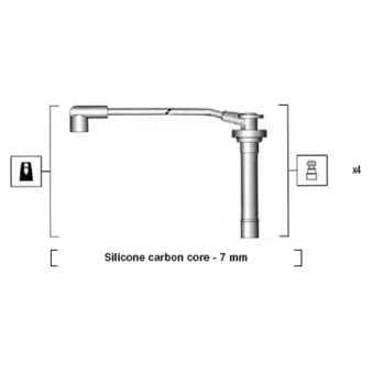 Kit de câbles d'allumage MAGNETI MARELLI 941295120858