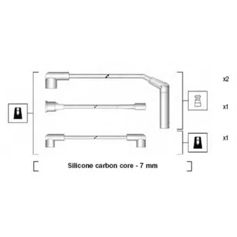 Kit de câbles d'allumage MAGNETI MARELLI 941365060929