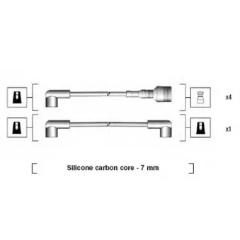 Kit de câbles d'allumage MAGNETI MARELLI 941044120502