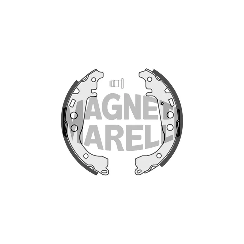 Jeu de 4 plaquettes de frein avant MAGNETI MARELLI 360219192196