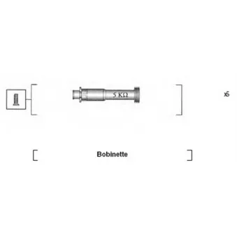 Kit de câbles d'allumage MAGNETI MARELLI 941095820620