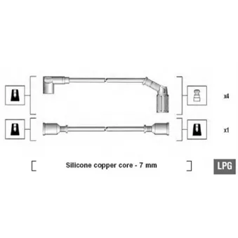 Kit de câbles d'allumage MAGNETI MARELLI 941065070543