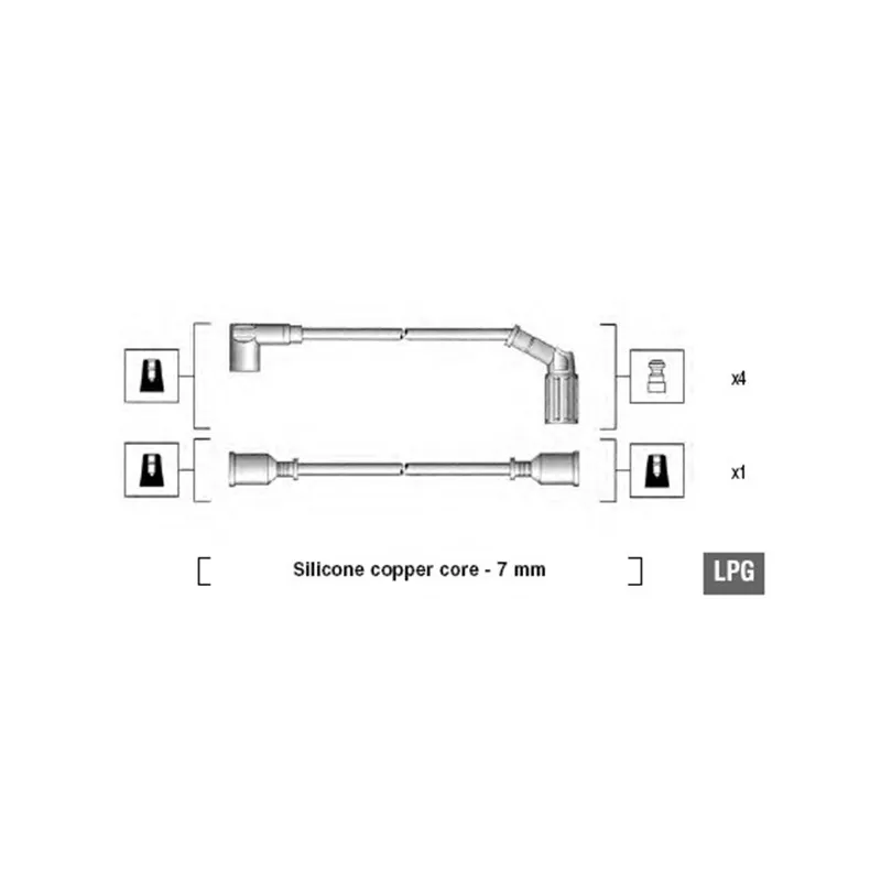 Kit de câbles d'allumage MAGNETI MARELLI 941065070543