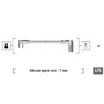Kit de câbles d'allumage MAGNETI MARELLI 941095680607