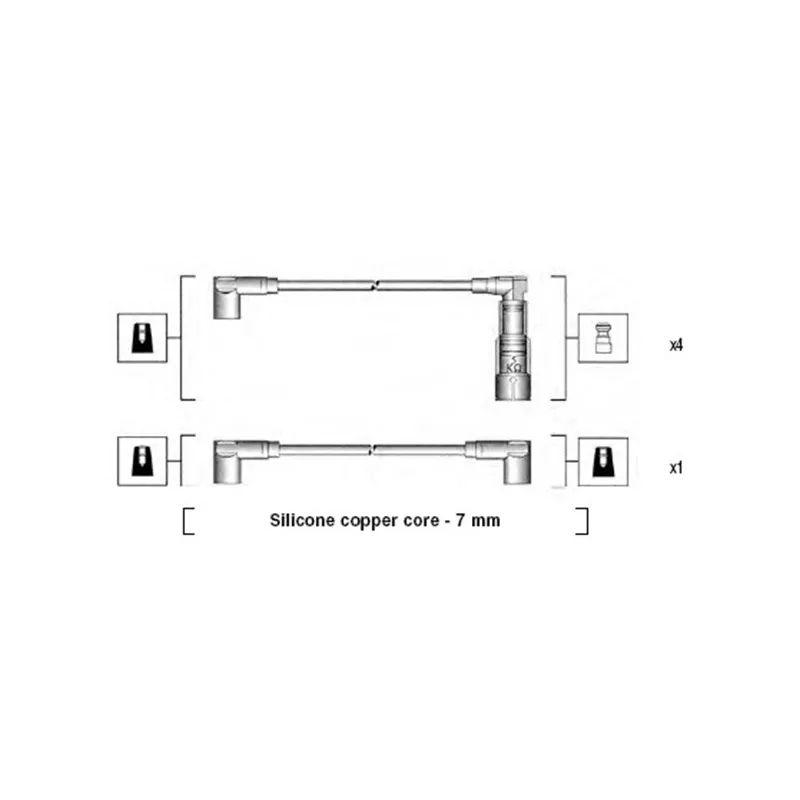 Kit de câbles d'allumage MAGNETI MARELLI 941045200508