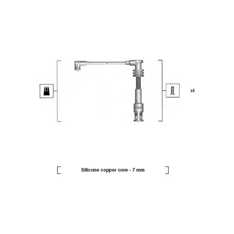 Kit de câbles d'allumage MAGNETI MARELLI 941055210539