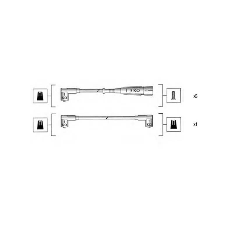 Kit de câbles d'allumage MAGNETI MARELLI 941055110535