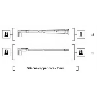 Kit de câbles d'allumage MAGNETI MARELLI 941045230511