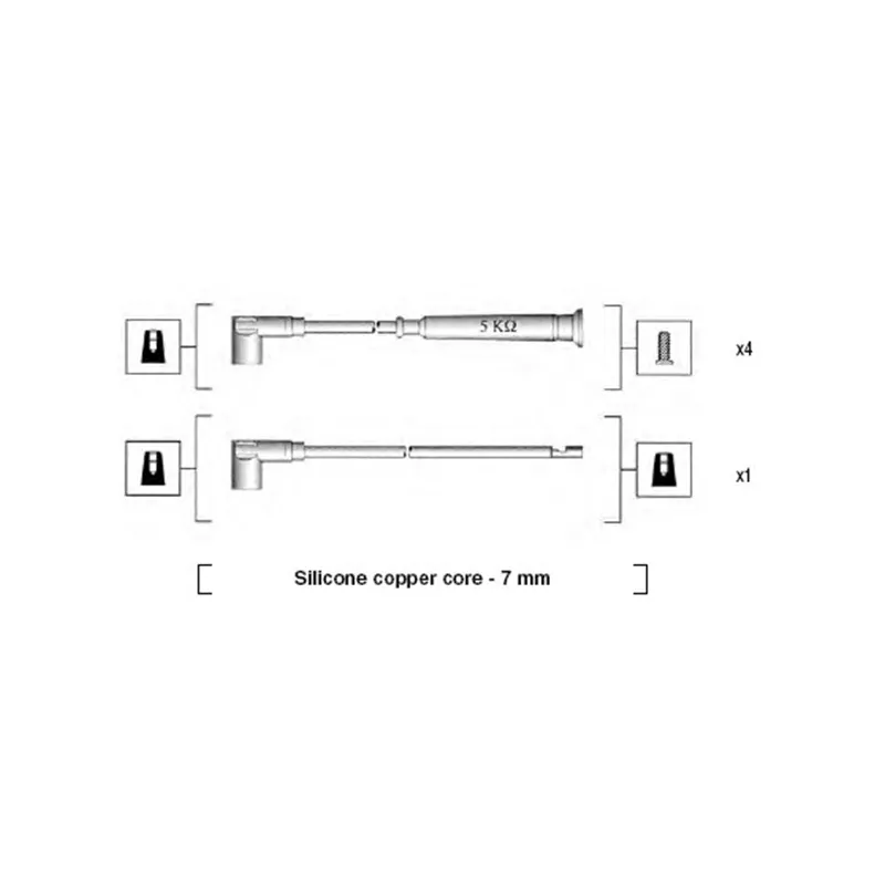 Kit de câbles d'allumage MAGNETI MARELLI 941045230511