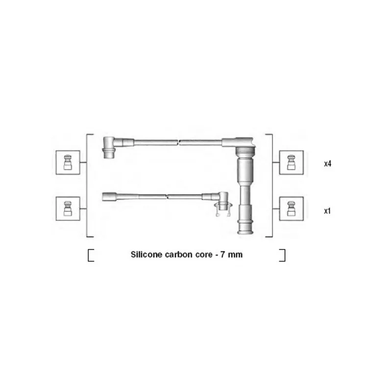 Kit de câbles d'allumage MAGNETI MARELLI 941145220719