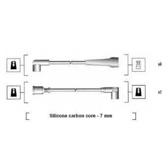 Kit de câbles d'allumage MAGNETI MARELLI 941295070856