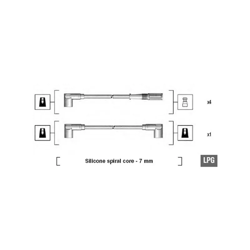 Kit de câbles d'allumage MAGNETI MARELLI 941095650605