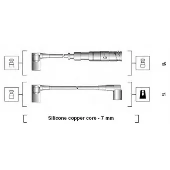 Kit de câbles d'allumage MAGNETI MARELLI 941115110655