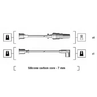 Kit de câbles d'allumage MAGNETI MARELLI 941135020696
